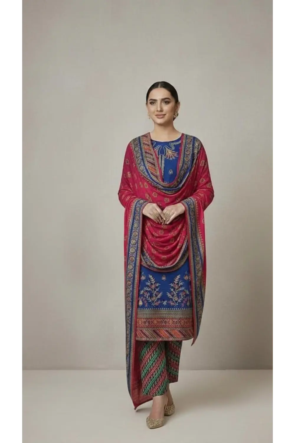 khaddar 3 piece unstitched