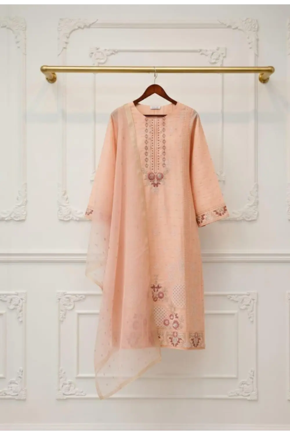 3PCs Embroidered suit