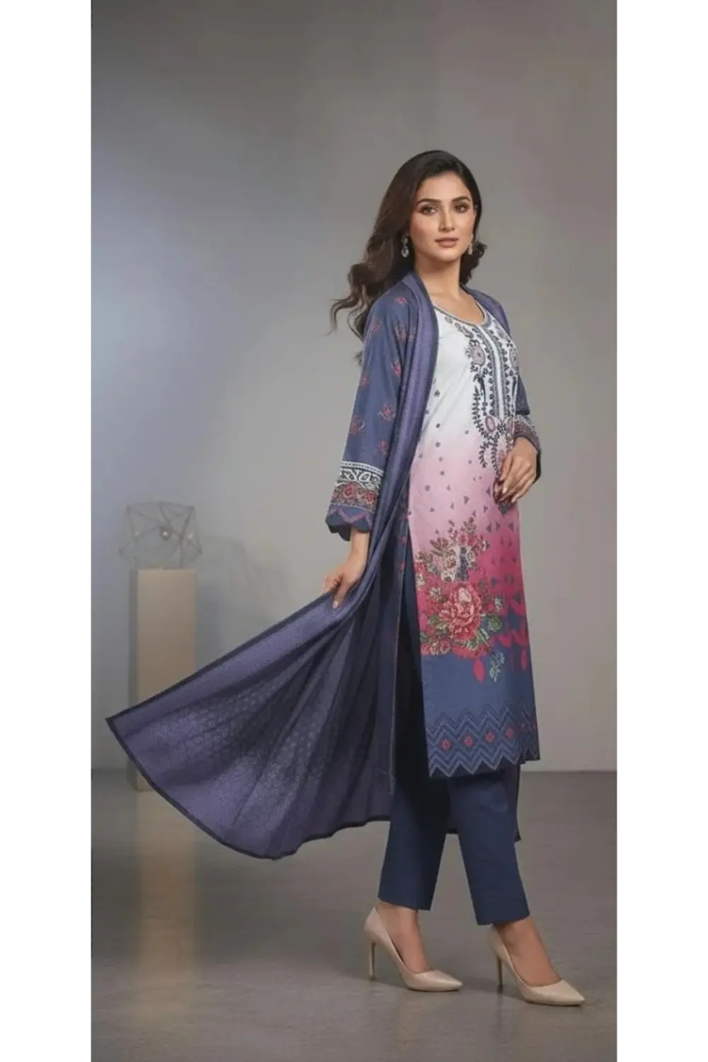 UNSTITCHED DHAKAN 3PCS