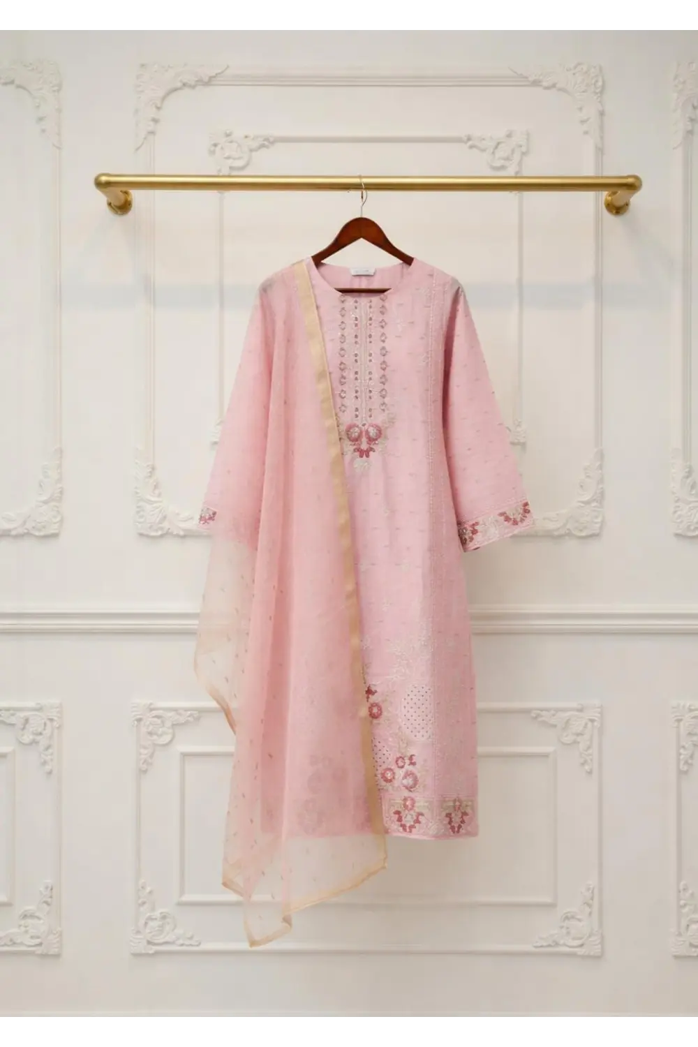 3PCs Embroidered suit