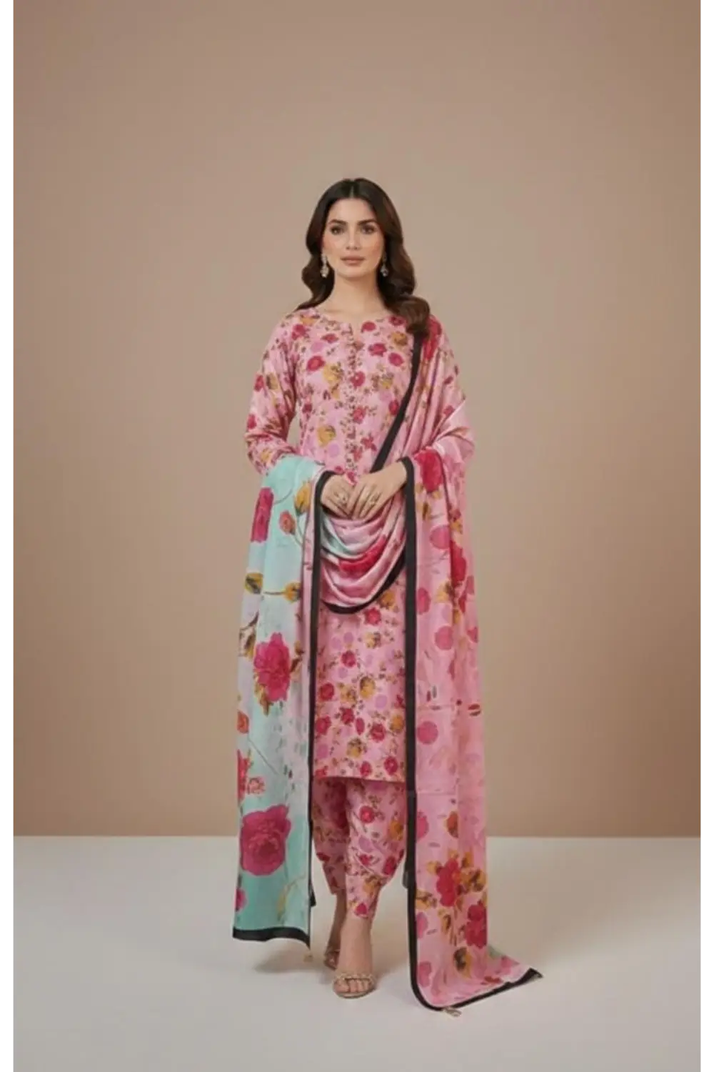 Unstitched COTTON 3 pice