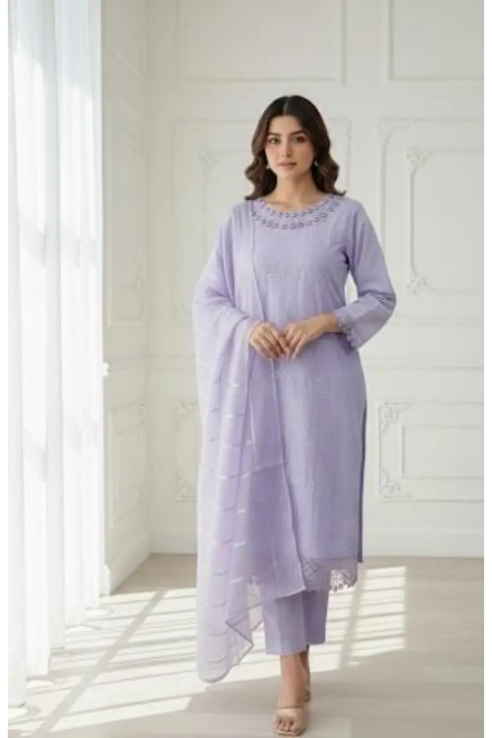 3PCS Embroidered suit&nbsp;